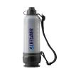 The Lifesaver® Bottle has a capacity of 750 ml. It is available in two versions capable of producing respectively 4,000 Litres or 6,000 Litres of drinking water from any type of non-salty water.