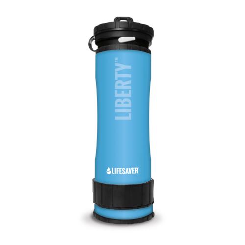 Introducing the NEW LifeSaver&#174; Liberty&#8482;, the worlds' first and only portable water purifier which is a bottle with an inline pump combined.