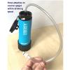 En utilisant le tube de connexion pour poche à eau LifeSaver Liberty™, vous pouvez remplir votre poche à eau directement à partir de la source d'eau de votre choix.